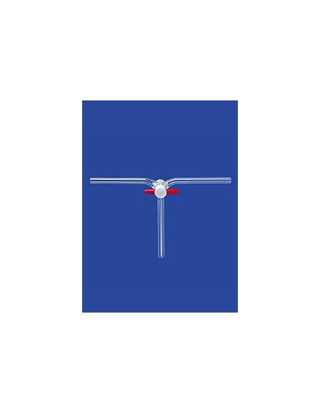 3-way stopcocks acc.to Czako PFTE Duran NS14,5 bore 2,5 mm