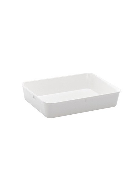 Instrument tray MF without lid 280x210x60 mm white pack 5 pcs.