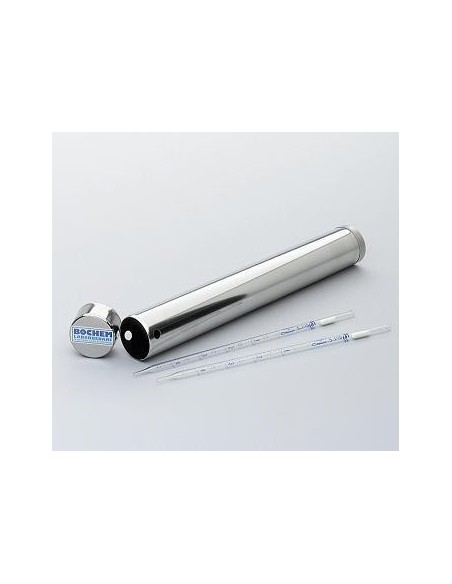 Pipettenbüchse rund 18/10 Stahl Höhe 380 mm Ø 65 mm