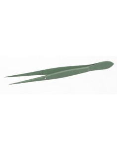 Pinzette mit Führungsstift Teflon beschichtet spitz Länge 130 mm