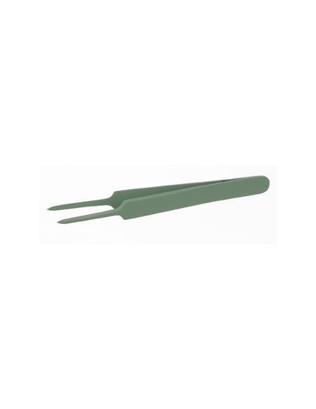 Precision tweezers Teflon coated strainght very fine lenght 105