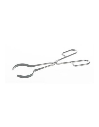 Flask tongs 18/10 stainless points polyamid coated length 250