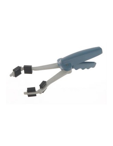 Becherzange Stahl spitze mit je 2 Gummibacken