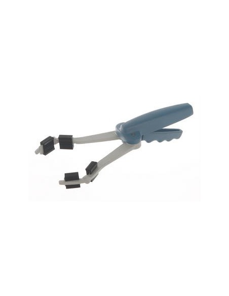 Szczypce do zlewek stal końce pokryte silikonem