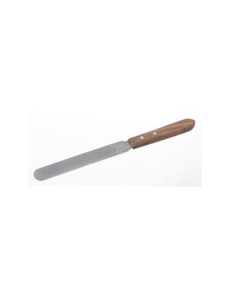 Spatulas wooden handle stainlessL xW 365x38 mm