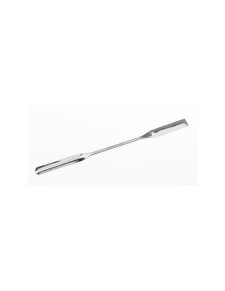 Micro scoop half-rounded wide scoop 18/10 stainless LxW 185x9 mm