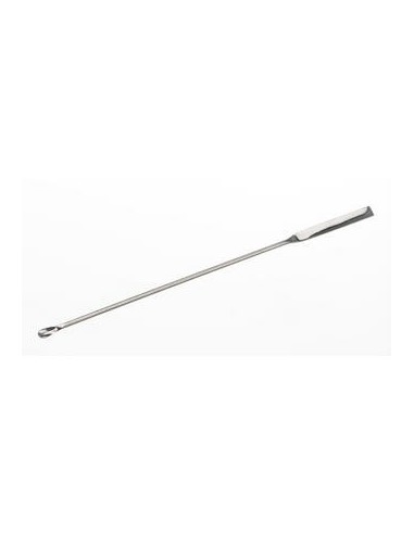 Mikrolöffel-Spatel Löffelform 18/10 Stahl Länge 200 mmLxB