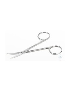 Microscopy scissors sharp scissor bent stainless length 100 mm
