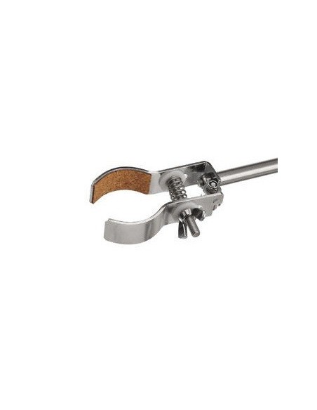 Stativklemme Standard 18/10-Stahl Finger mit Kork runde Backen