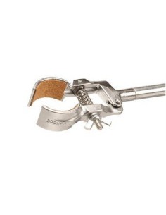 Retort clamp standard round jaws steel zincked 80 mm