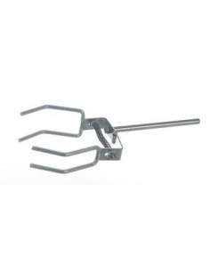 Retort clamps 4-prongs 18/10 steel Finger with silicone coating