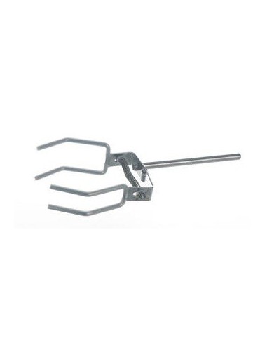 Retort clamps 4-prongs 18/10 steel Finger with silicone coating