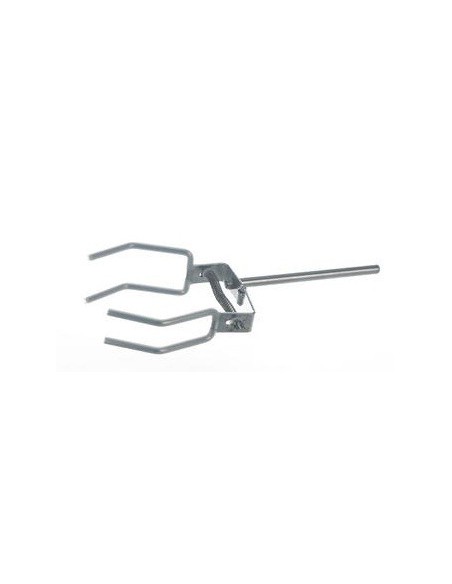 Retort clamps 4-prongs 18/10 steel Finger with silicone coating