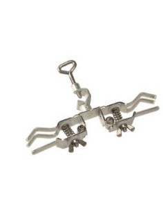 Burette clamps double-sided steel zincked Finger with silicone