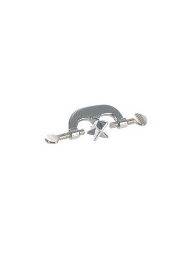 Kreuzdoppelmuffe Aluminium Herzaugenschraube M8