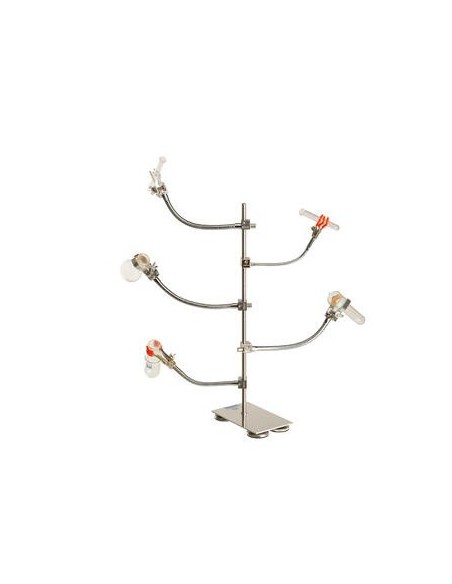 Stativklemmen Laboral flexibler Schaft vernickelt Finger mit