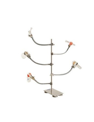 Stativklemmen Laboral flexibler Schaft vernickelt Finger mit