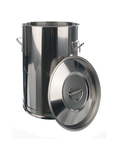 Container 100 Liter 18/10-Steel HxØ 670x450 mm without Lid