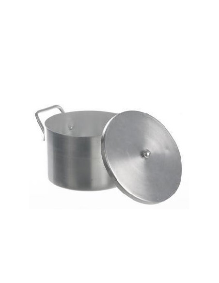 Laboratory pot with lid aluminium 1,5 L
