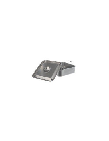 Wasserbad mit Deckel 18/10-Stahl 5 Liter BxLxH 155x155x235