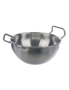 Sandbadschale mit 2 Griffen 18/10-Stahl 2700 ml