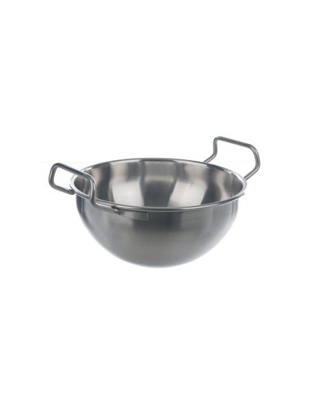 Sandbadschale mit 2 Griffen 18/10-Stahl 2700 ml