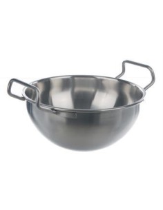 Sandbadschale mit 2 Griffen 18/10-Stahl 4000 ml