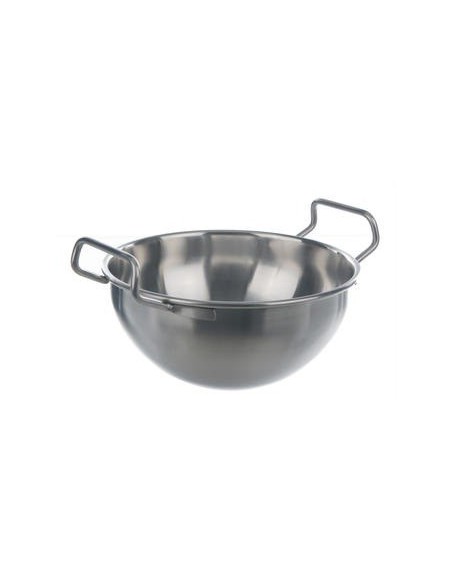 Sandbadschale mit 2 Griffen 18/10-Stahl 4000 ml