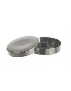 Petri dish with lid 18/10 Stainless steel 100x15 mm