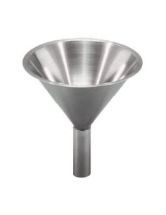 Spezialtrichter für Pulver 18/10-Stahl Höhe 180 mm Ø 200/30 mm