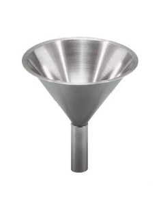 Spezialtrichter für Pulver 18/10-Stahl Höhe 210 mm Ø 240/30 mm