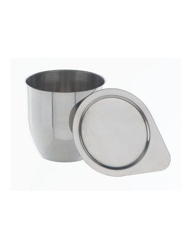 Schmelztiegel 70 ml Stahl 18/10 ohne Deckel HxØ 45x50 mm