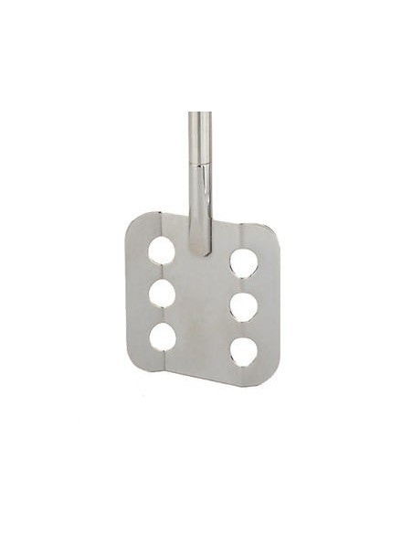 Paddle stirrer 6 holes 18/10-steel length 300 mm D1 70 mm