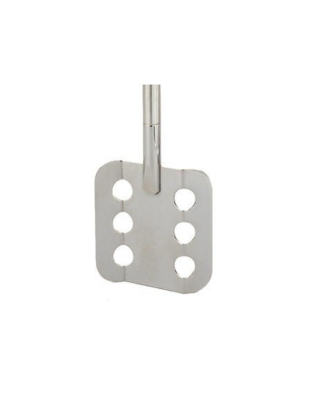 Paddle stirrer 6 holes 18/10-steel length 300 mm Ø 10 mm D1 70