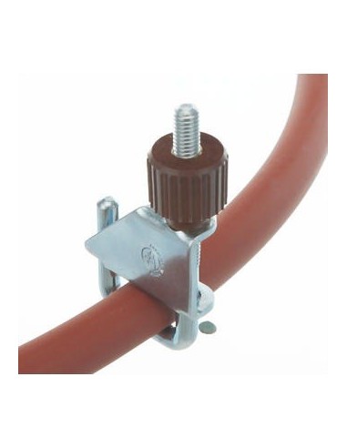 Pinchcock with plastic screw zincked Ø 15 mm