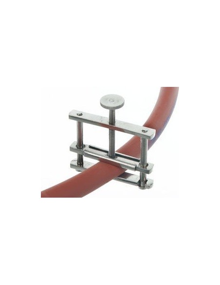 Pinch cock type Hoffmann with flap Ms-Ni width 48 mm