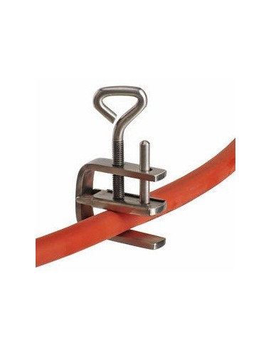 Pinchcock one side opend stainless steel 18/10