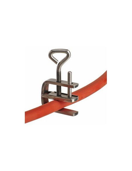 Pinchcock one side opend stainless steel 18/10