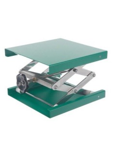 Podnośnik 130…470 mm Al zielony lakierowany proszkowo 300x300 mm