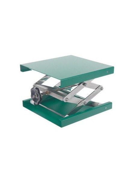 Lab-Jacks 300x300 mm aluminium green 90…470 mm allowed load 60