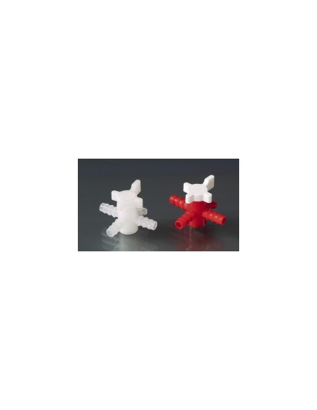 3-Way-Valve PE/PP for tubing inner -Ø 5-7 mm