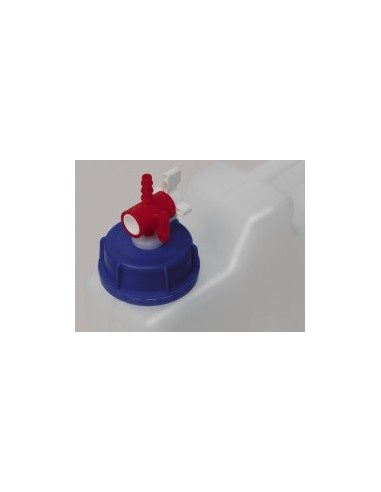 Nenting valve in screw cap for compact jerrycan
