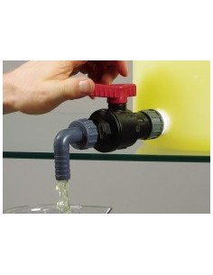 Ball valve PP with discharge angle