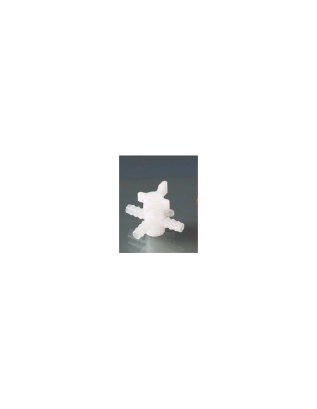 3-Way-Valve PVDF for tubing inner-Ø 5-7 mm