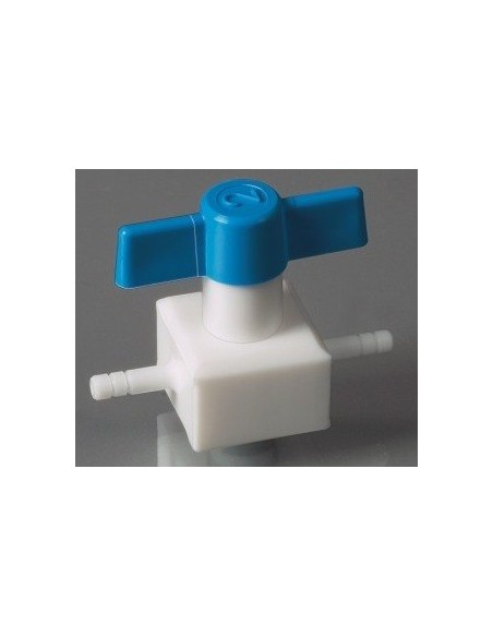 2-Wege-Ventil PTFE für Schlauch innen Ø 4,5 mm