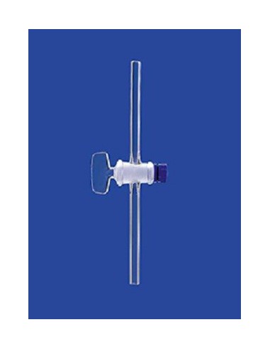 Jednodrożny zawór kulowy kranik szklany NS12,5 otwór 1,5 mm op.