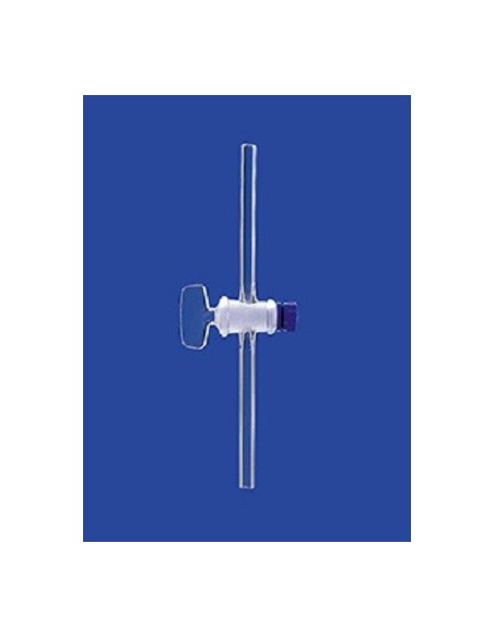 Jednodrożny zawór kulowy kranik szklany NS12,5 otwór 1,5 mm op.