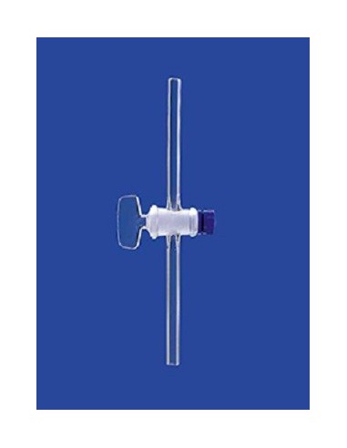 Jednodrożny zawór kulowy kranik szklany NS12,5 otwór 2,5 mm op.