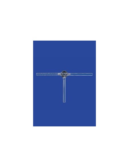 3-way stopcocks with glass plug Duran NS24 bore 4 mm