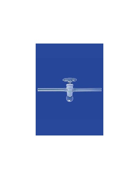 Vacuum stipcock 1-way (Sackhahn) straight Duran NS24 bore 8 mm